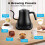 Electric Kettle Stainless Steel 0.8L Temperature Control 2