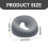 Memory Foam Crescent Massagekudde för Bord och Stolar 3
