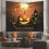 Halloween Græskar Gobelin Baggrund 100x150cm 5