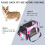 Φορητή τσάντα μεταφοράς σκύλου Lama Alpaca Pink & άνετη θήκη μεταφοράς γάτας για μικρά 2