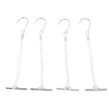 Metal Pattern Hooks 20 Pack with Rope & Ergonomic Handle 260mm for Sewing & DIY