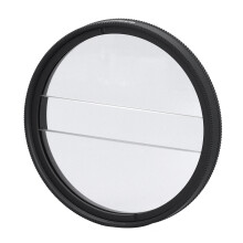 Filtro de dioptría dividida de centro con media luna doble de 49 mm