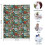 Bigfoot Text Pattern Lamb Wool Throw Blanket 30x40 inches 4