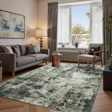 160x230cm Traditional Rug-Grey Abstract Cashmere Rug