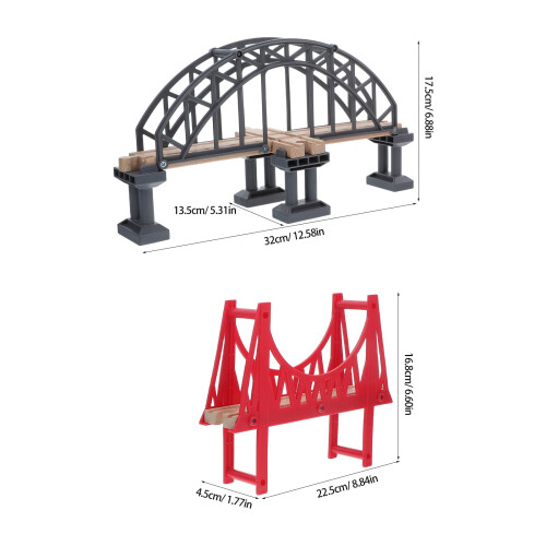Wooden Train Set Accessories Model 2 Pieces 1