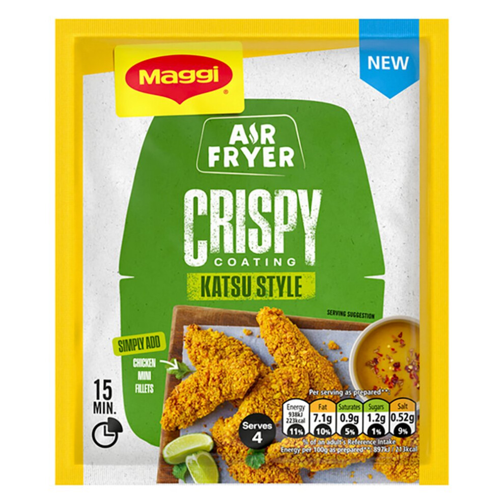 Maggi Air Fryer Crispy Coating Katsu Style 70g (Pack of 12)