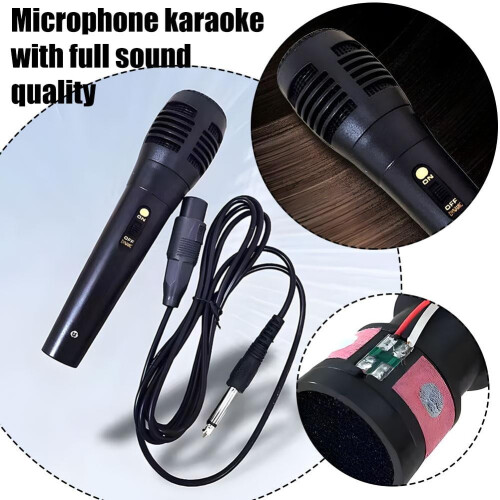 Wired Handheld Microphone for Karaoke Singing DJ Recording 1