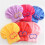 Touca de secagem de cabelo em fleece coral com design absorvente e laço. 4