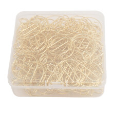 Gold Heart Shaped Paper Clips Decorative Multifunctional Mini Paperclips Rust Proof Stainless Steel Cute Design Lightweight Portable For Office