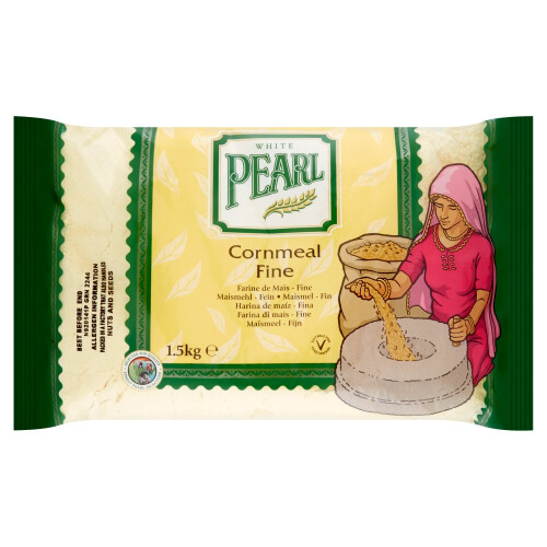 White Pearl Cornmeal Fine 1.5kg (Pack of 1) 1