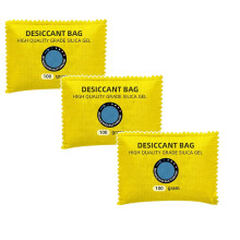 Sachets déshumidificateurs pour voiture, gel de silice jaune, lot de 3
