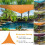 Voile d'ombrage triangulaire pour terrasse, 3 m (9,84 pi) 1