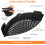 Escorredor de massa de silicone com clipe para panelas e tigelas, preto 3