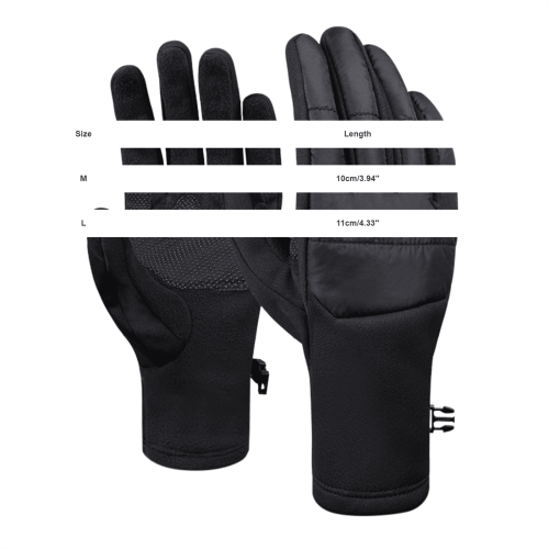 Men's Winter Riding Gloves Fleece-Lined Windproof Thermal 2