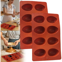 Moule en silicone en forme d'œuf pour la décoration de chocolats et de gâteaux