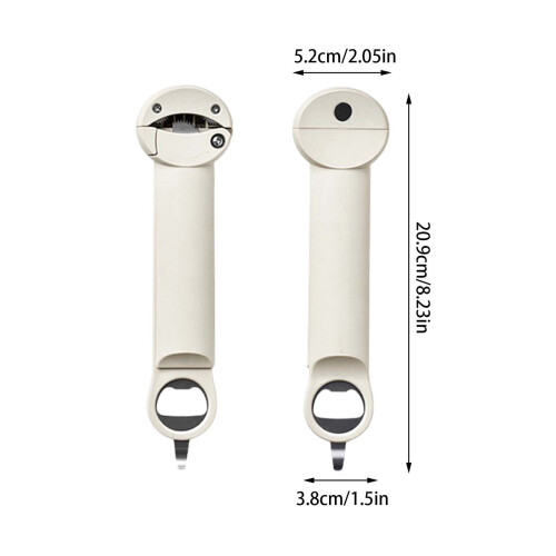 Multifunctional Retractable 3in1 Multifunctional Retractable Adjustable Multifunctional Can Opener Jar Lid Red 1