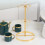Χρυσή βάση για κούπες καφέ διπλής επίστρωσης για πάγκο, 6 γάντζους, συμβατή με 6