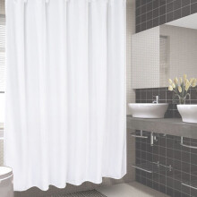 Duschvorhang im Hotelstil, Polyester, wasserdicht, 1 Stück