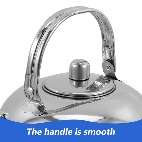 OUNONA Stainless Steel Tea Kettle with Strainer 1 Set 2