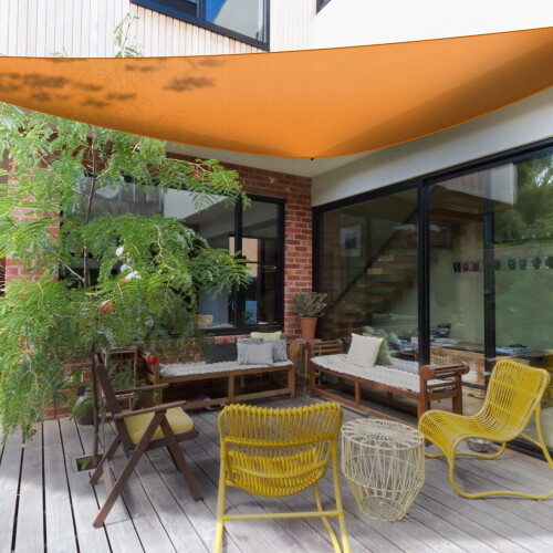Voile d'ombrage triangulaire pour terrasse, 3 m (9,84 pi) 1