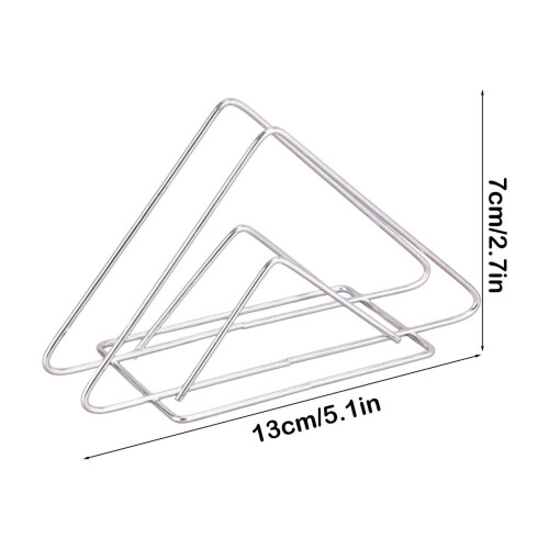 Servietholder i rustfrit stål, lodret bordplade, 13,5 cm 2