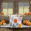 Μαξιλαροθήκες NestE Halloween 18x18", Σετ 2 τεμαχίων, Κεντημένες Κολοκύθες, 7