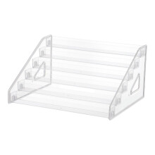 Acrylic Paint Holder & Organizer – Easy-Assembly Clear Storage Rack for Crafts, Miniatures, Models (12", 1 pc), compatible with standard paint