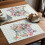 Oster-Tischsets, 8er-Set mit Eiern, Hasen und Blumen 7