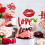 Red Glitter Heart Cupcake Toppers 12-Pack 5