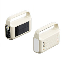 Power Bank with LED Light, Portable Outdoor Battery ChargerWHITE