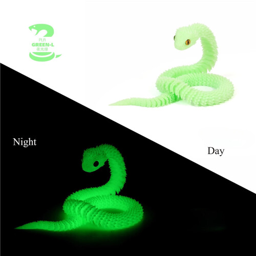 3D nyomtatott kígyó dekoráció30cm1 darab