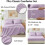Light Purple Comforter Set Lavender Full 7-Piece 3