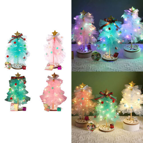 Artificial Christmas Tree Mesh Glow Decoration 30CM Warm LED 1