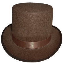 Chapéu Fedora Alto de Tecido para Homens e Mulheres