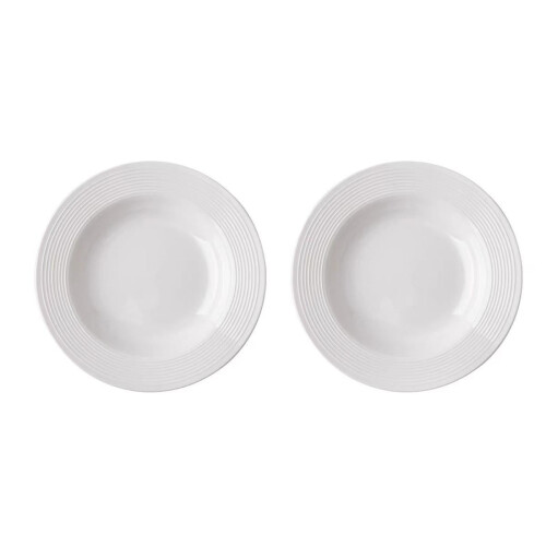 Round Plastic Plates 8.7 Inch 2 Pc Dinner Plates Reusable Stackable White Straw Hat Plate 2