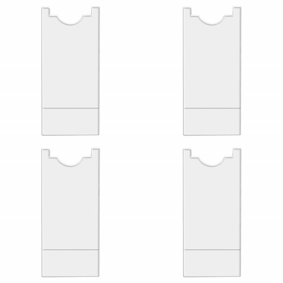 4 Pcs Transparent Couch Wall Stopper, Adjustable Furniture Spacer Compatible With All Couches & Beds 9555307566526