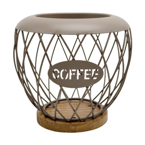 Koffiepadhouder baraccessoire bruin 2