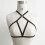 Strappy valjasrintaliivit musta S 3