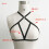 Strappy valjasrintaliivit musta S 5