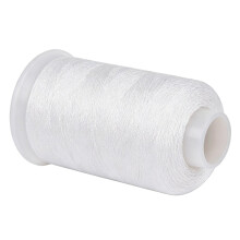 White Polyester Beading Thread 300D/2-Ply, Strong for Tassels, Jewelry, Bracelets, DIY Crafts – Compatible with Beading Needles