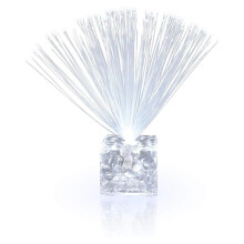 Decorațiuni centrale mini albe luminoase de 5,5 inch, 12 buc.