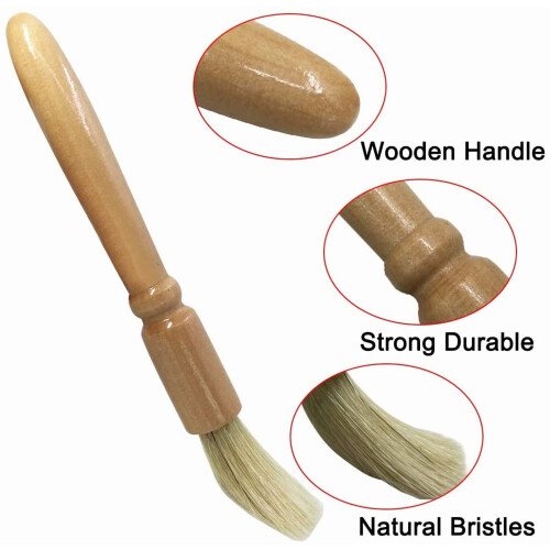 Coffee Grinder Cleaning Brush Wooden 4 Pack 2