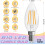 E12 Λαμπτήρας κηροπήγιου 2700K6W600LM90+ CRI Clear B10 Συσκευασία των 12 2