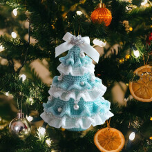 DIY Crochet Christmas Tree and Santa Doll Kit 6IN