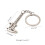 Portable Mini Vernier Calipers Keychain Measuring Gauging Tools for Key Ring Style Simulation Model Ruler Vernier Calipe 3