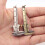 Portable Mini Vernier Calipers Keychain Measuring Gauging Tools for Key Ring Style Simulation Model Ruler Vernier Calipe 5