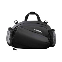 Bolsa delantera para bicicleta de alta resistencia, bolsa de manillar de gran capacidad, almacenamiento para cicloturismo con correa cruzada para