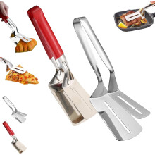 Stainless Steel Grill Tongs with Extended Handle 2 Pcs