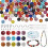 Strassperlen-Set, 10 mm, 15 Farben, 440 Stück 1
