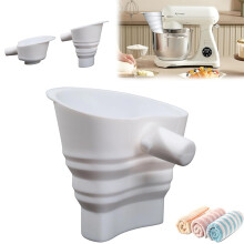 Embudo para harina 2026 para batidora KitchenAid | Silicona de grado alimenticio, plegable y apto para lavavajillas